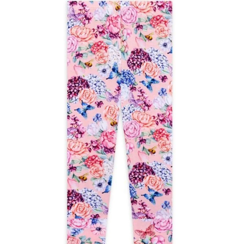NWT Posh Peanut Lyric 2 pc. Basic Pink Floral Pajama Set 3T-4T